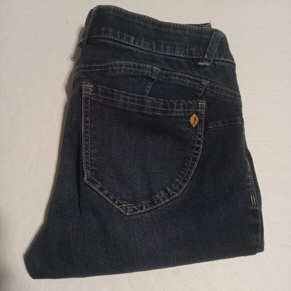 Democracy Women's Ab Solution Ankle Skimmer Indigo Skinny Jeans Size 6 B1176BKAN - Picture 1 of 8